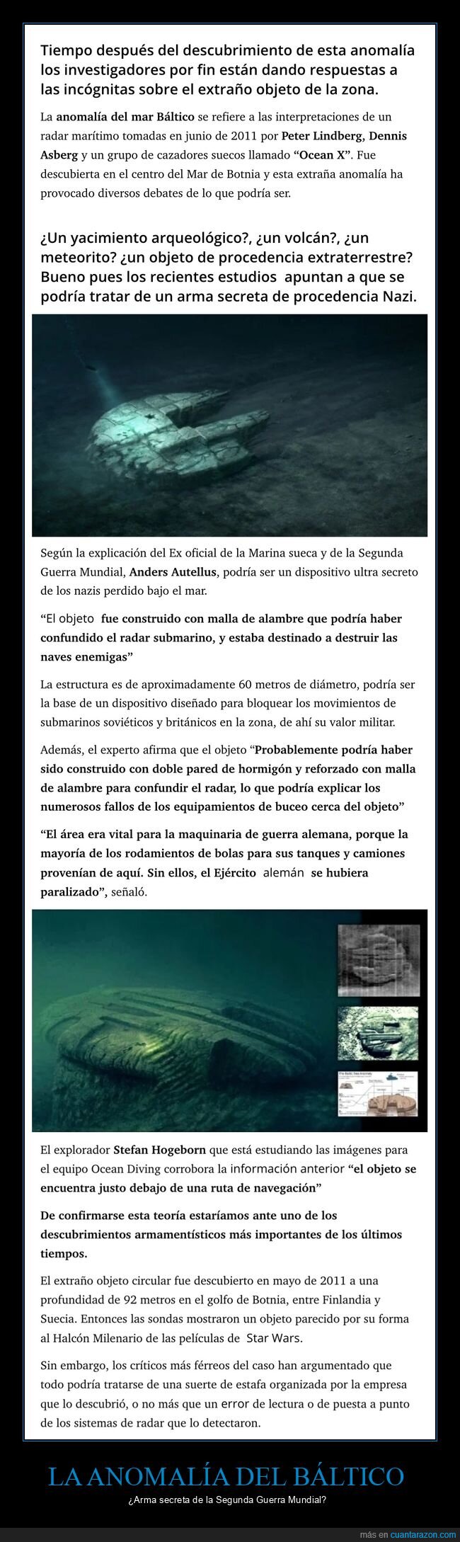 anomalía del báltico,arma,ii guerra mundial