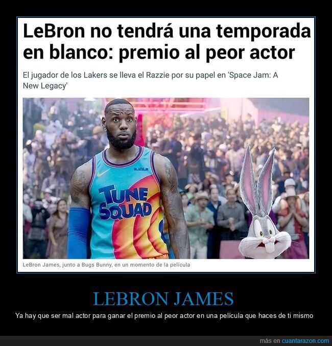 lebron james,interpretarse,peor actor