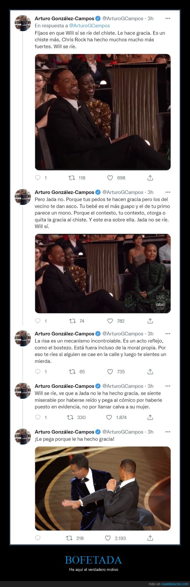 will smith,chris rock,bofetada,reírse