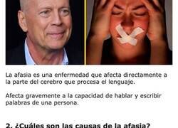 Enlace a Datos para entender la afasia, la enfermedad que le han diagnosticado a Bruce Willis
