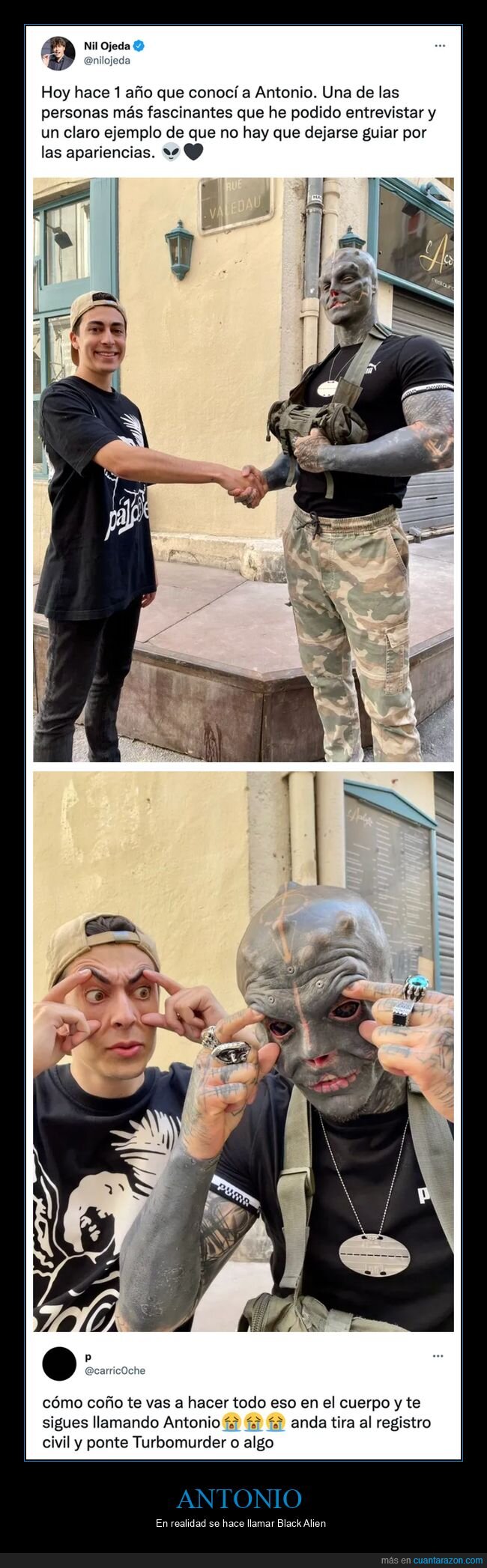 antonio,black alien,personajes