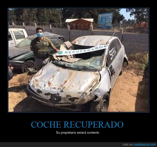 coche,recuperado,destrozado