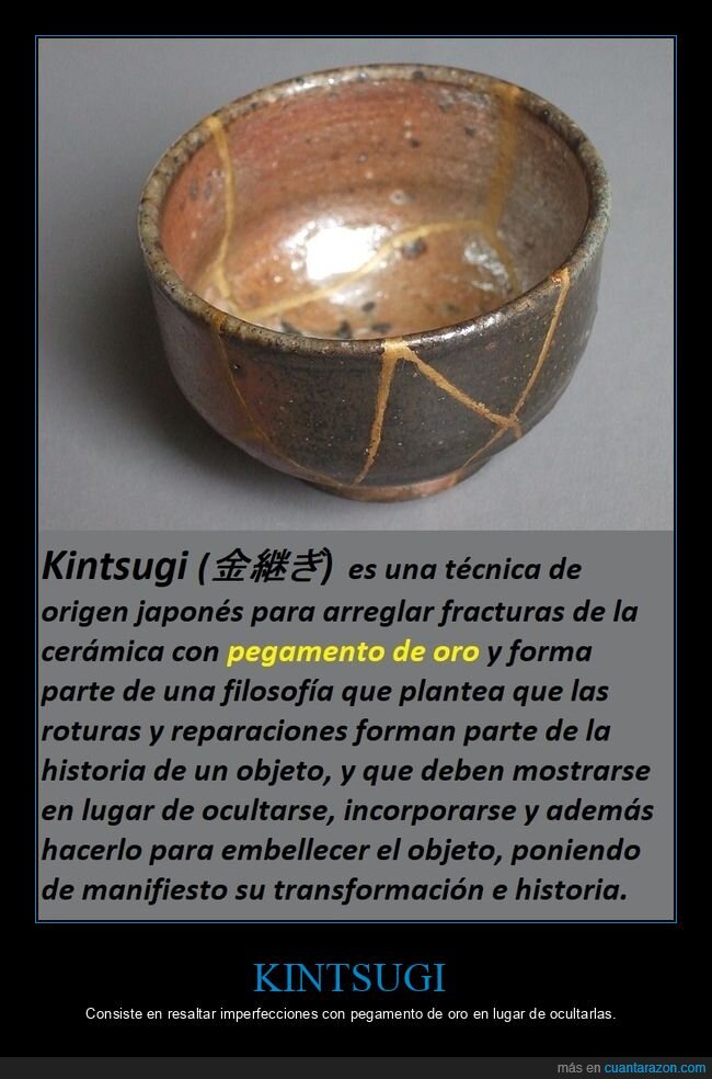 kintsugi,arreglar,oro