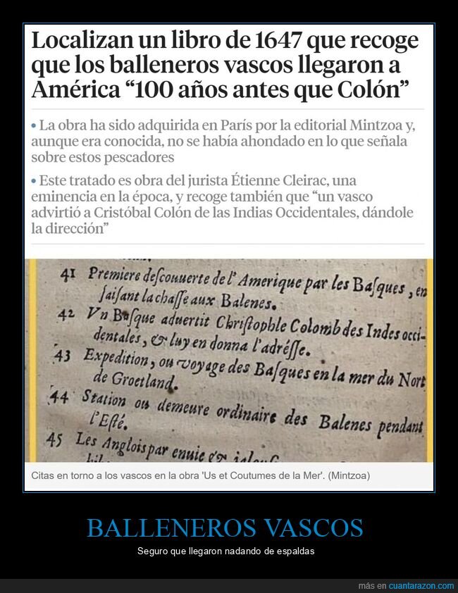 balleneros,vascos,américa,colón