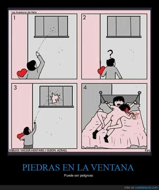 piedras,pareja,ventana
