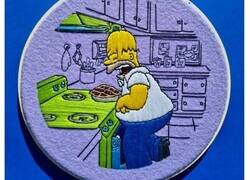 Enlace a Recreando escenas de Los Simpson con bordados