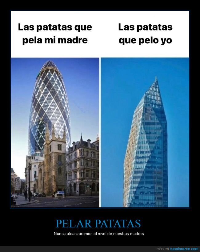 edificios,madre,patatas,pelar