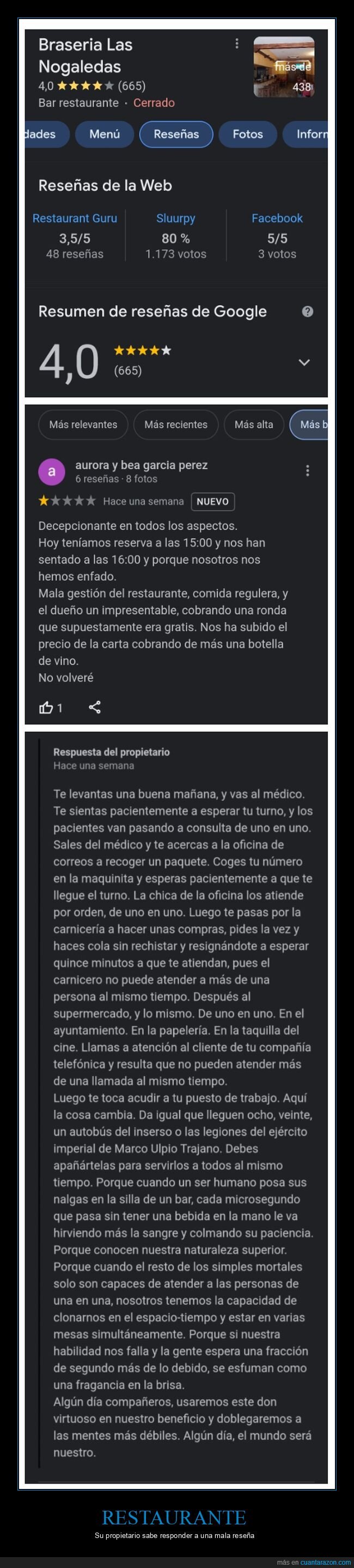 restaurante,reseña,respuesta