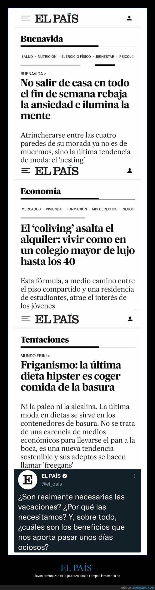 el país,pobreza,coliving,vacaciones