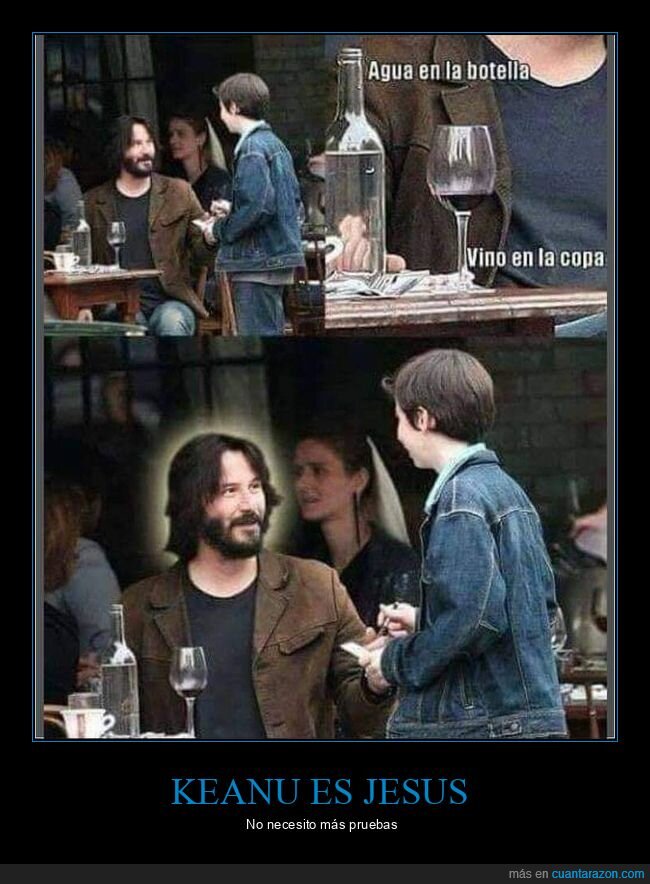 vino,agua,convertir,keanu reeves