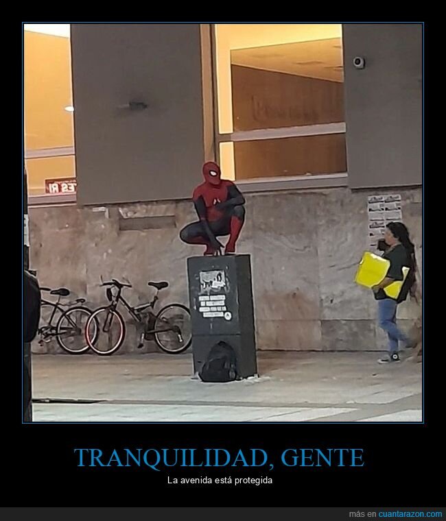 spiderman,proteger,estatua