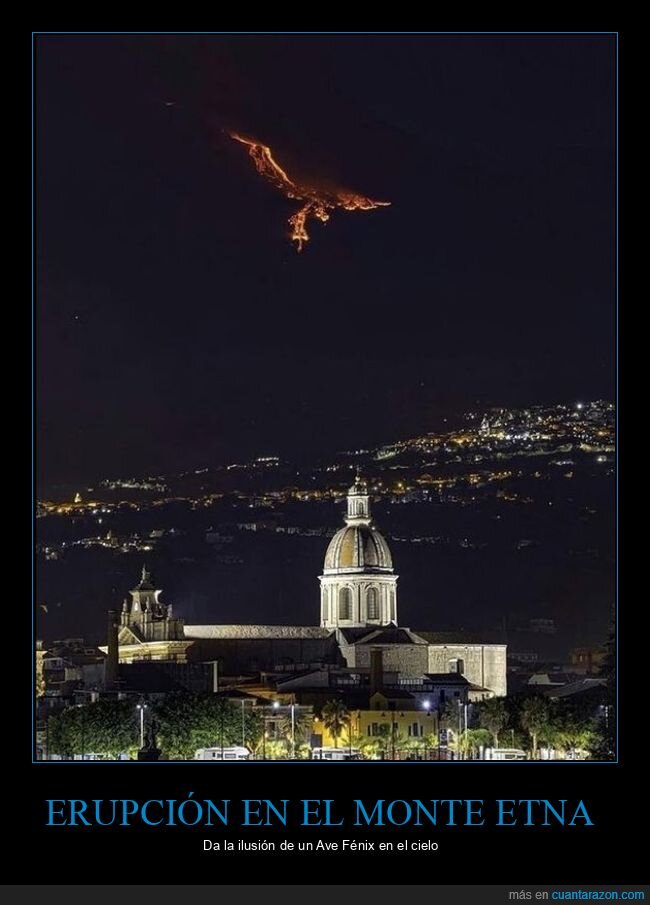 monte etna,volcán,erupción,ave fenix