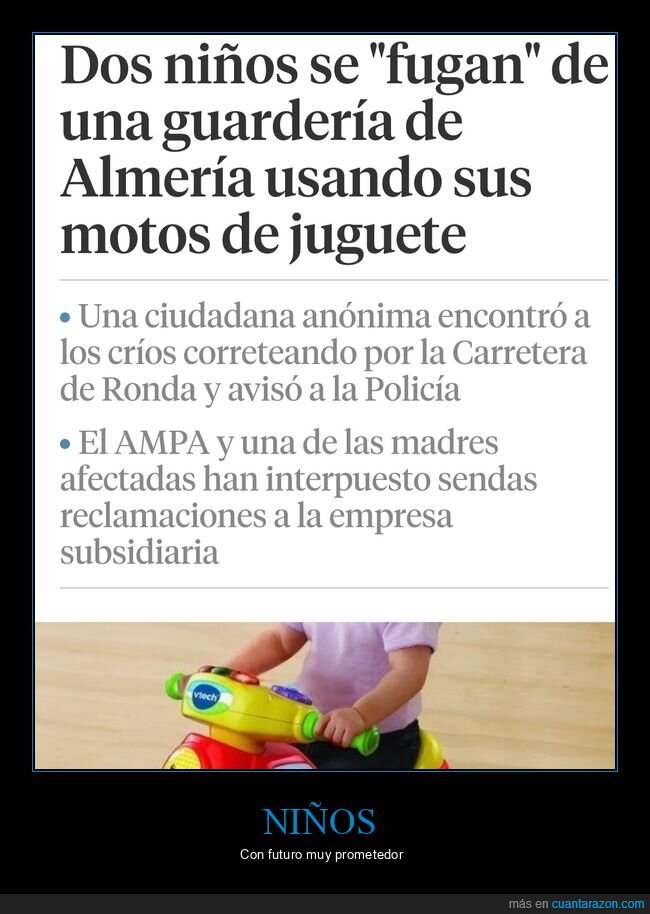 guardería,motos,escapar,fuga