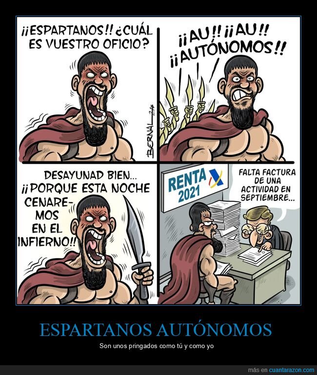 espartanos,autónomos,renta 2021