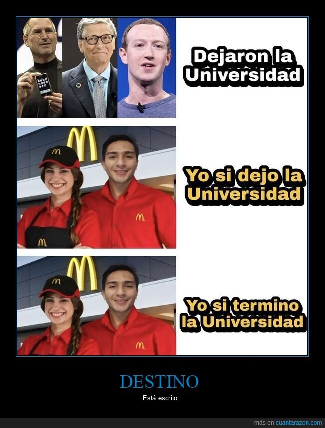 mcdonalds,universidad,estudiar