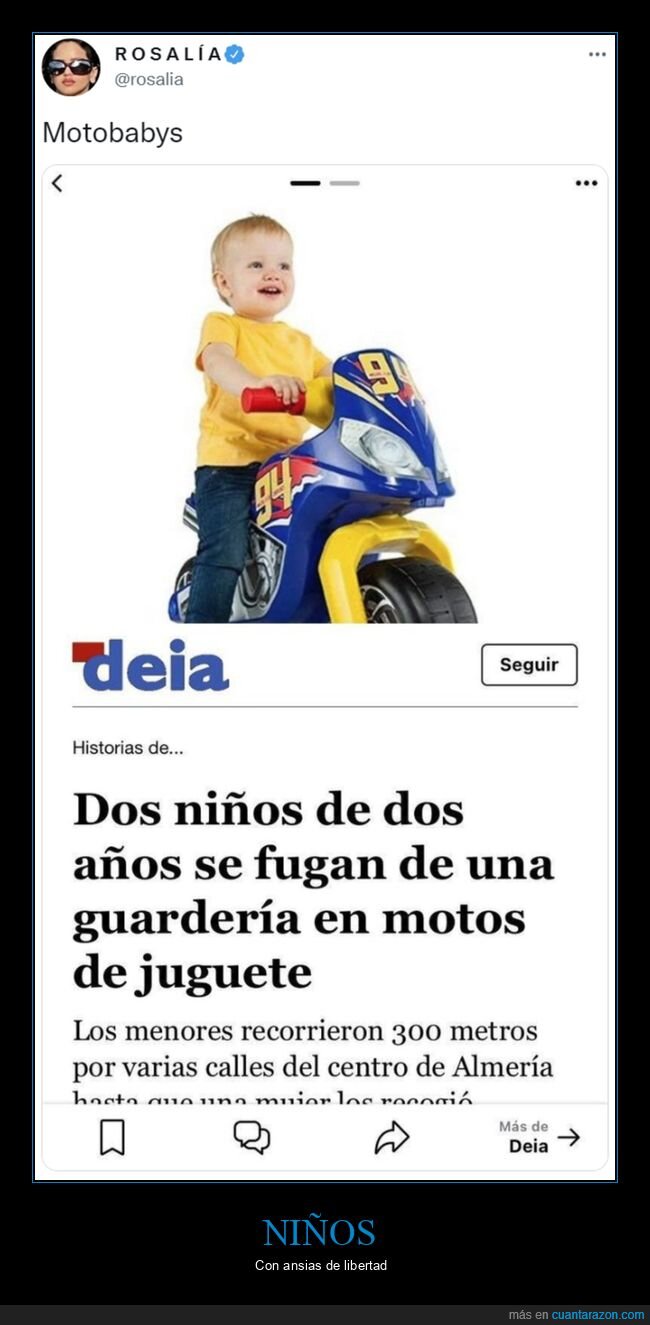 niños,fugarse,guardería,motos,juguete