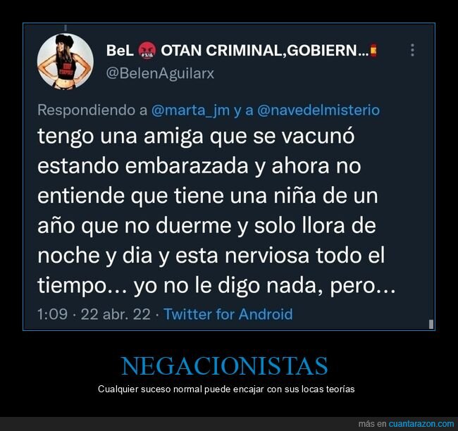 negacionistas,vacunas,bebé,llorar