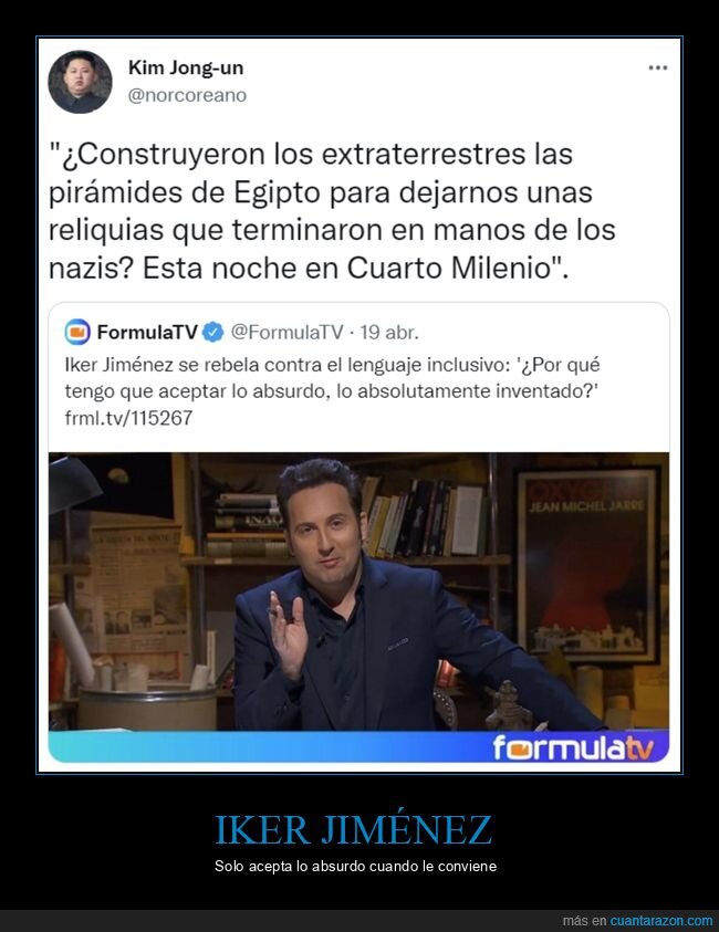 iker jiménez,leguaje inclusivo,absurdo