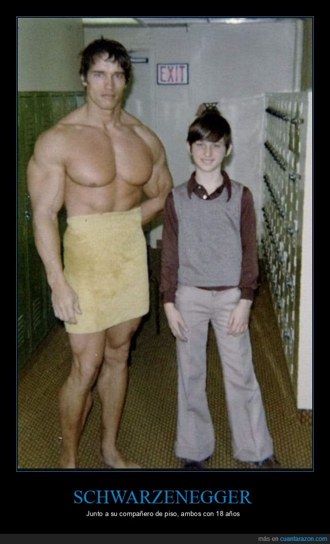 schwarzenegger,compañero de piso,edad,18 años