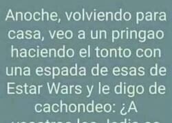 Enlace a Un fan de Star Wars con mala leche