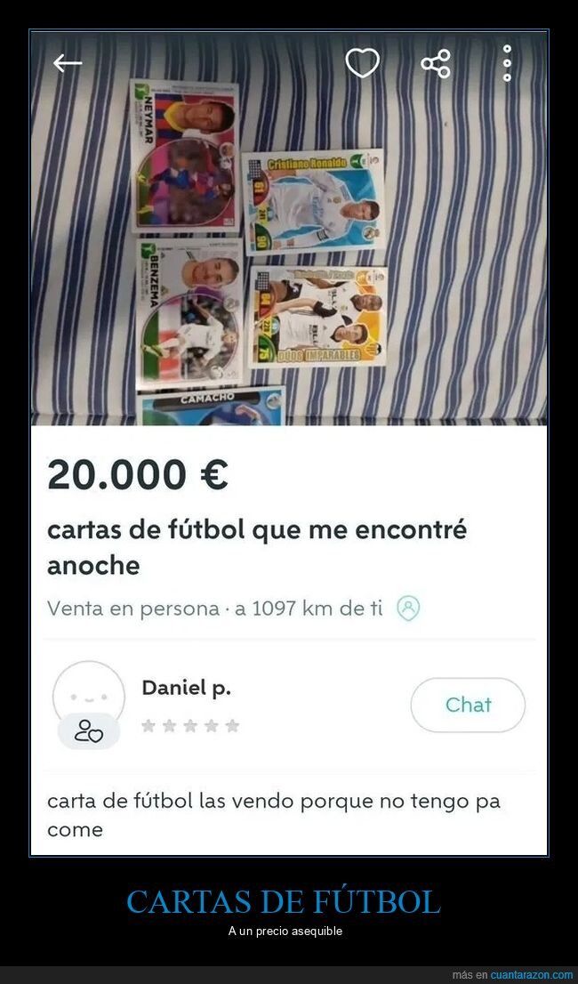 anuncios,cartas,fútbol,precio,wallapop,wtf