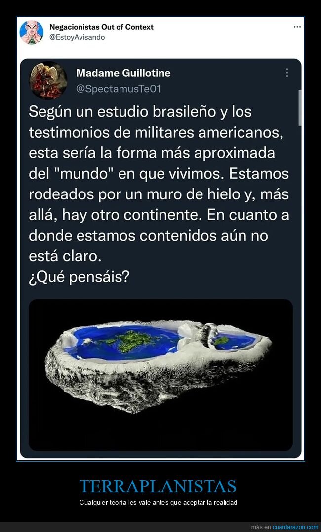 terraplanistas,continente