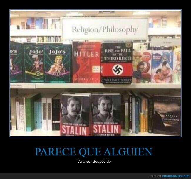 biblioteca,hitler,stalin,anime