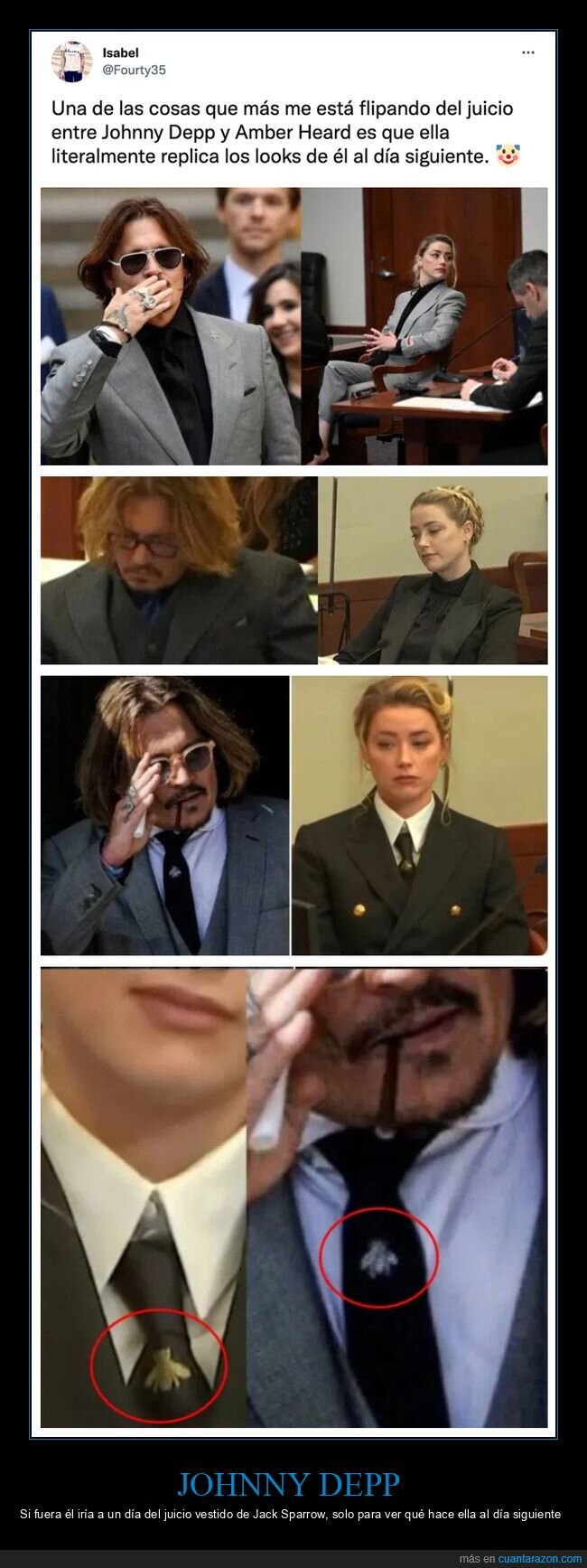 johnny depp,juicio,amber heard,replicar,looks
