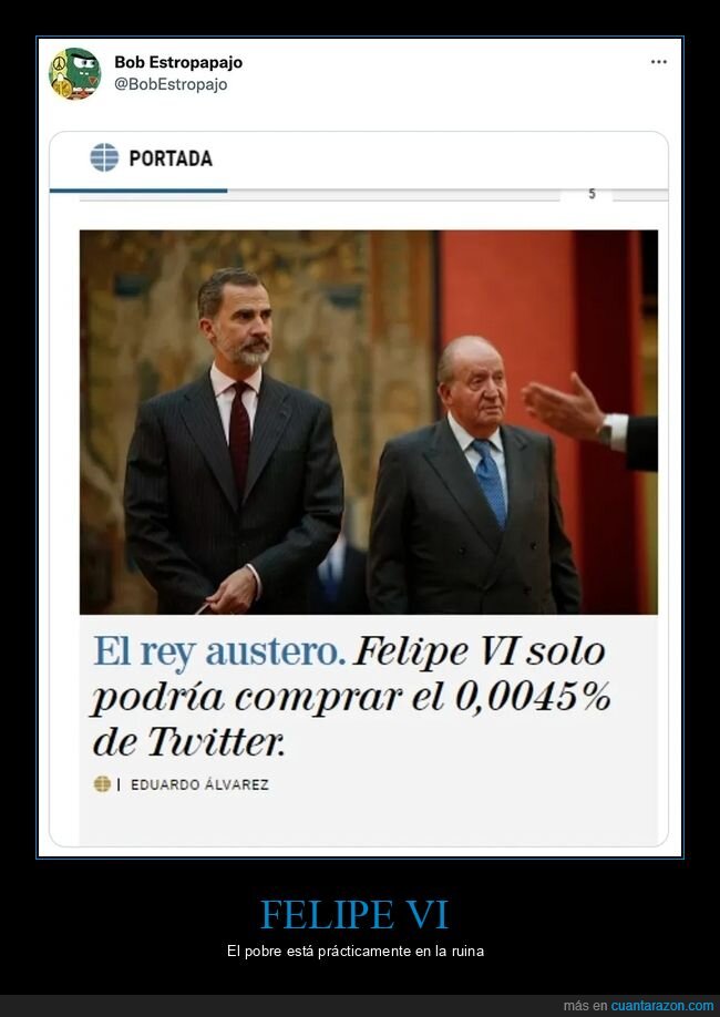 comprar,elon musk,felipe vi,twitter