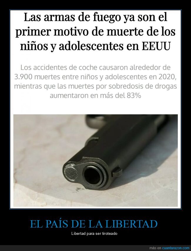 armas de fuego,muerte,niños,adolescentes,eeuu