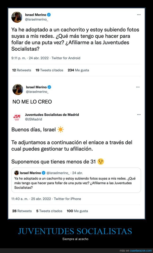 cachorrito,fotos,juventudes socialistas,políticos