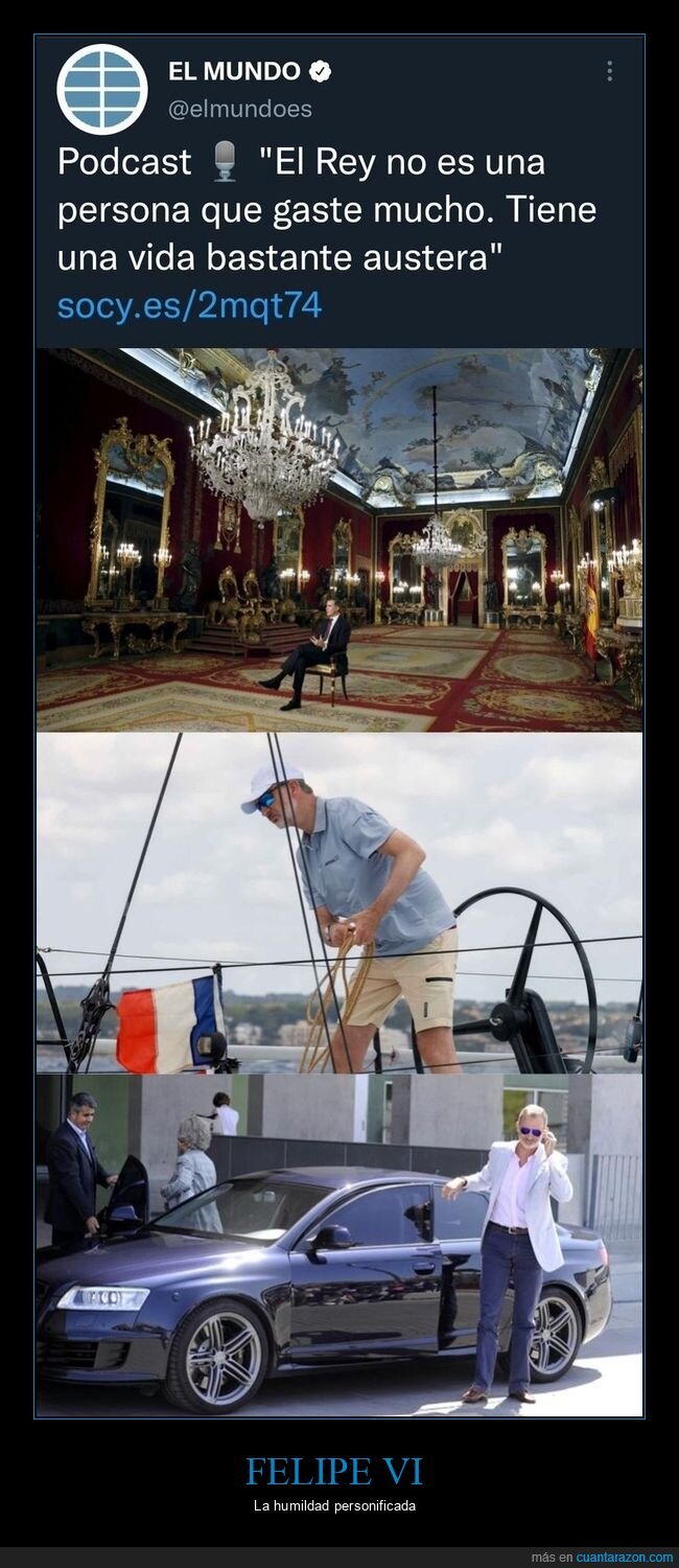 felipe vi,austero,gastar