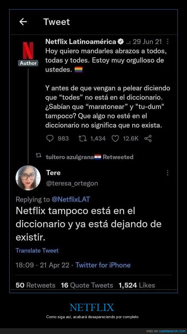 lenguaje inclusivo,netflix,zasca