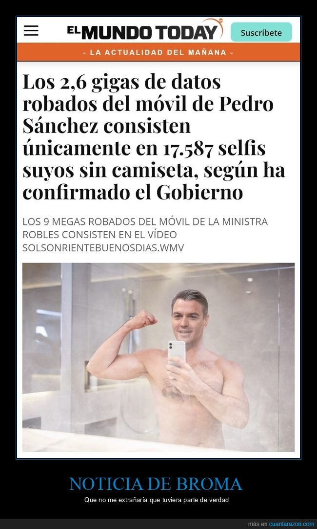 móvil,pedro sánchez,datos,robados,selfies