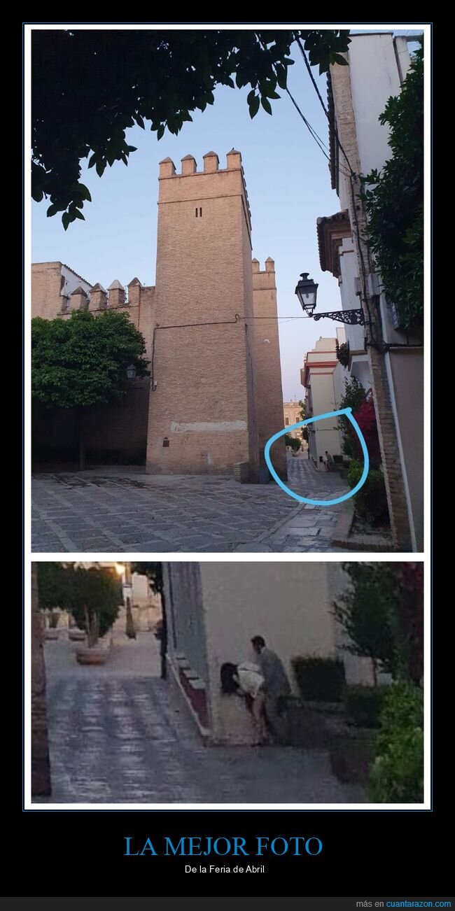 feria de abril,pareja,pillada