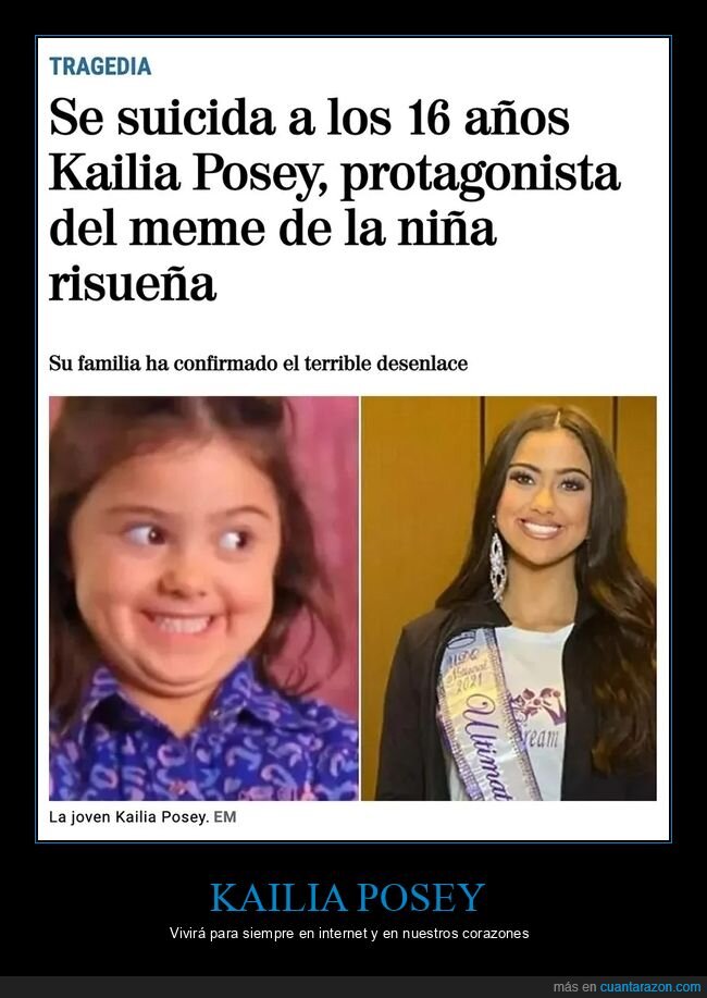 kailia posey,suicidio