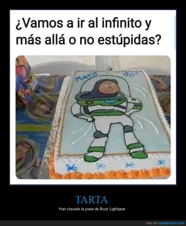 buzz lightyear,mierder,tarta