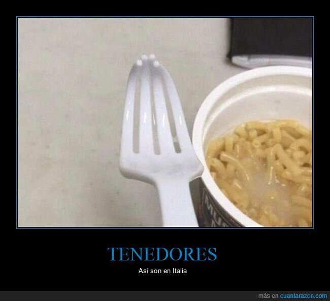 tenedor,italiano