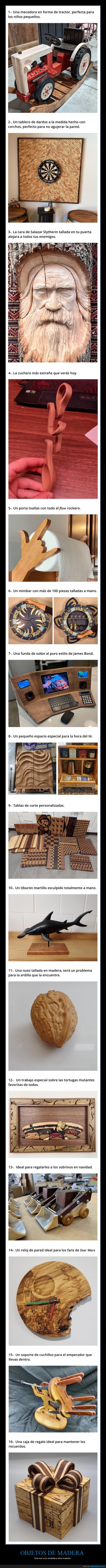 objetos de madera