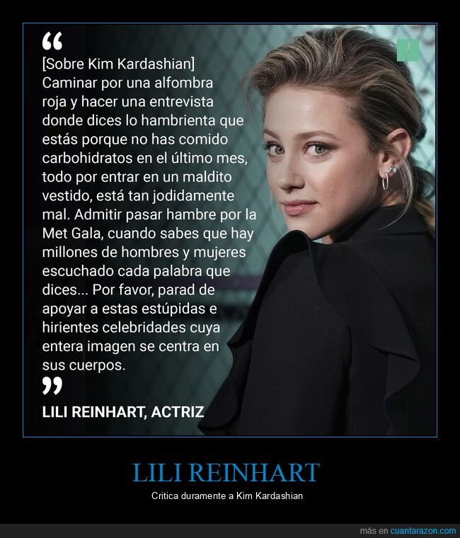 lili reinhart,kim kardashian,crítica