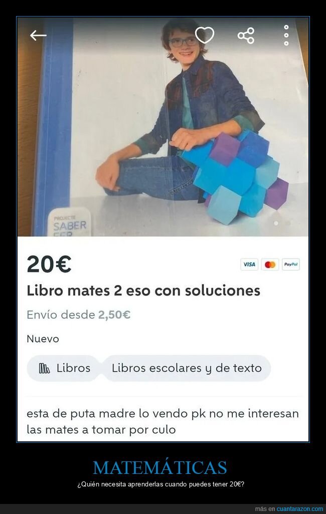 anuncios,libro,matemáticas,wallapop