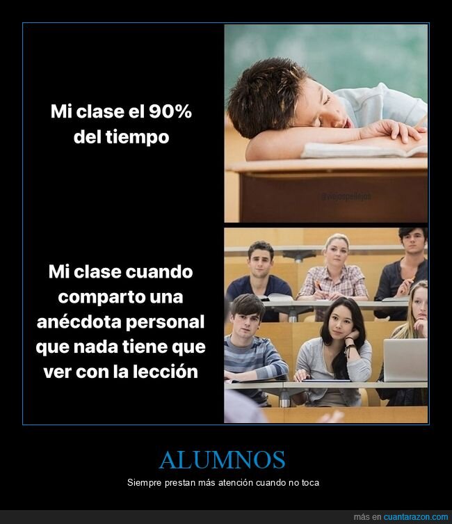 alumnos,profesor,anécdota