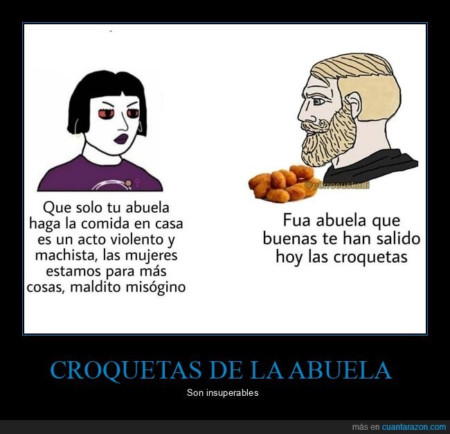 abuela,croquetas,machismo