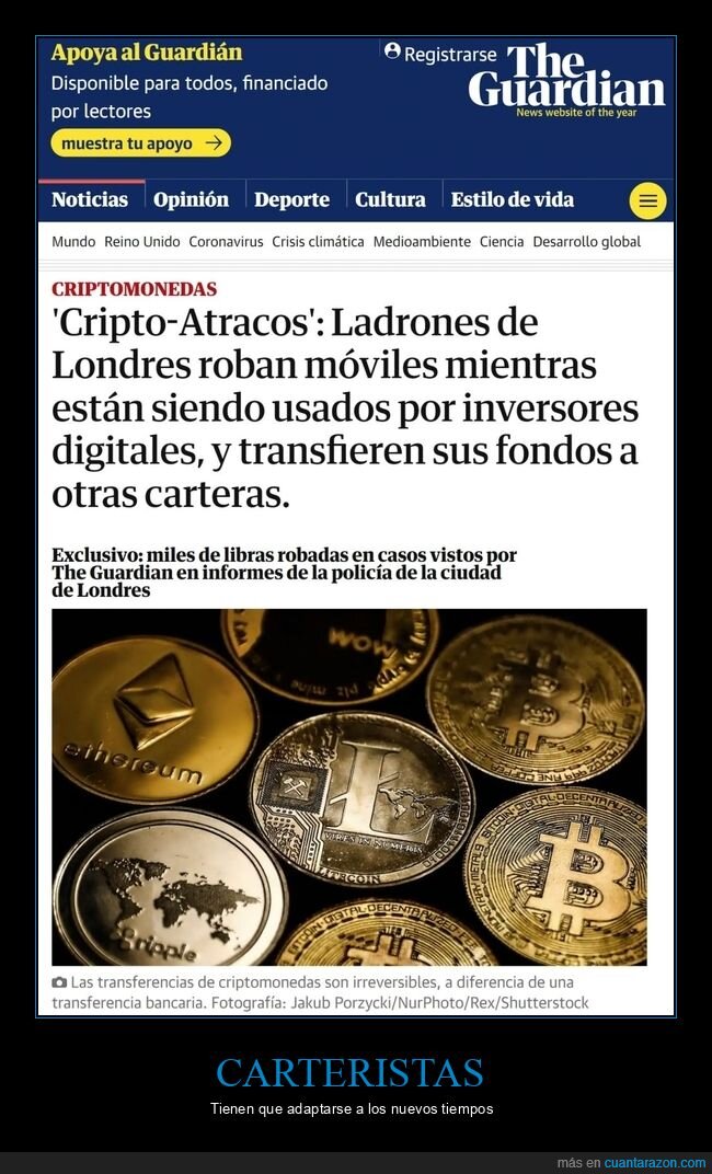 criptomonedas,atracos