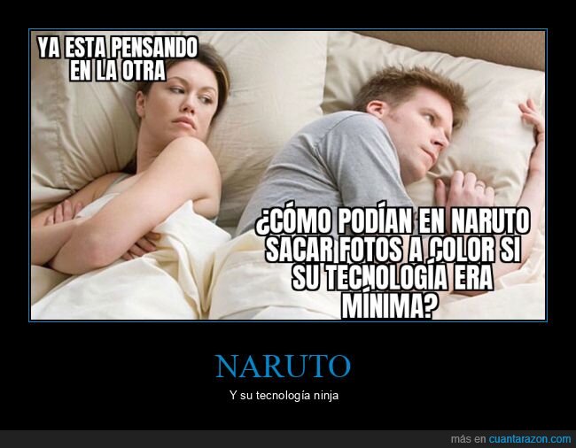 pensando en otra,naruto,tecnología