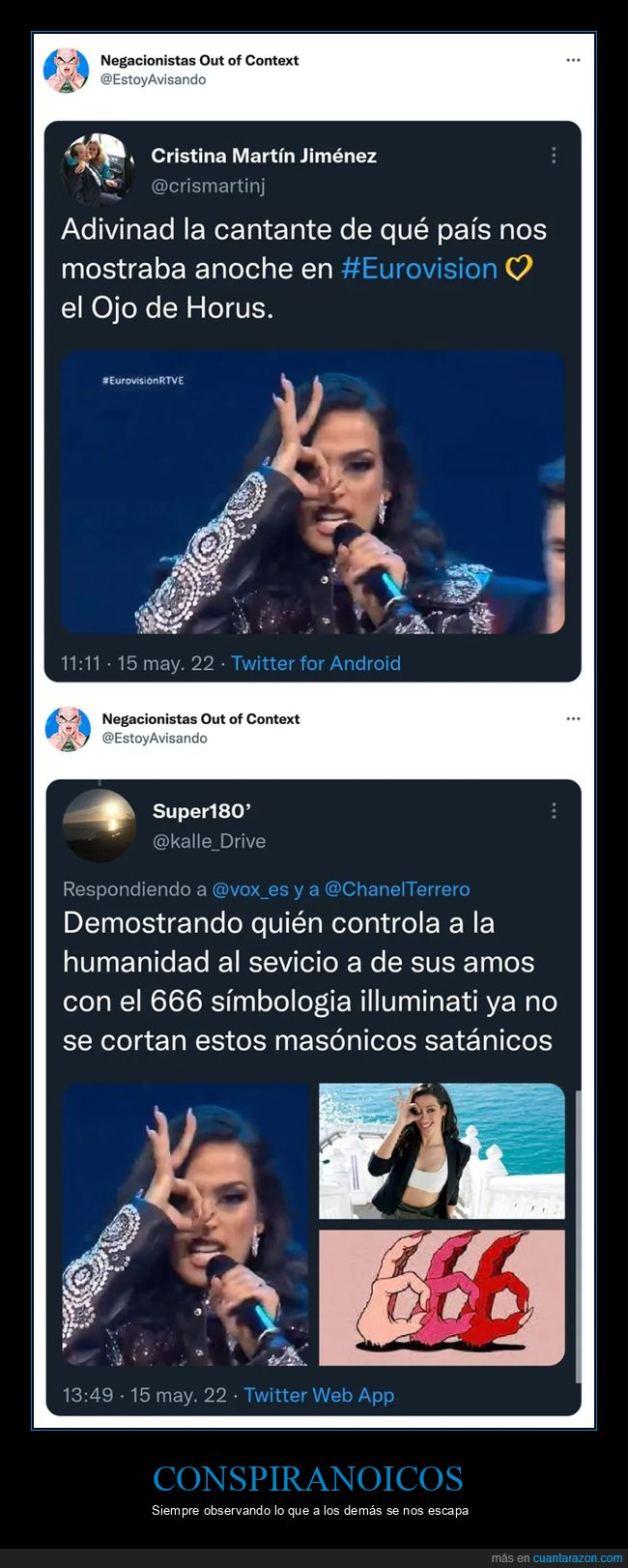 chanel,conspranoicos,eurovisión,símbolo