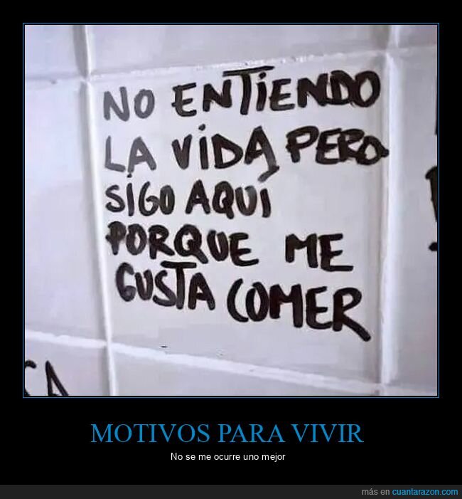 comer,entender,pintadas,vida