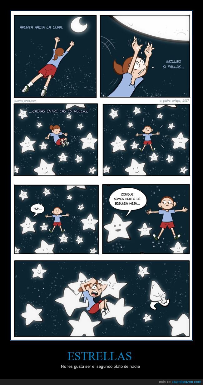 apuntar,luna,estrellas,segundo plato