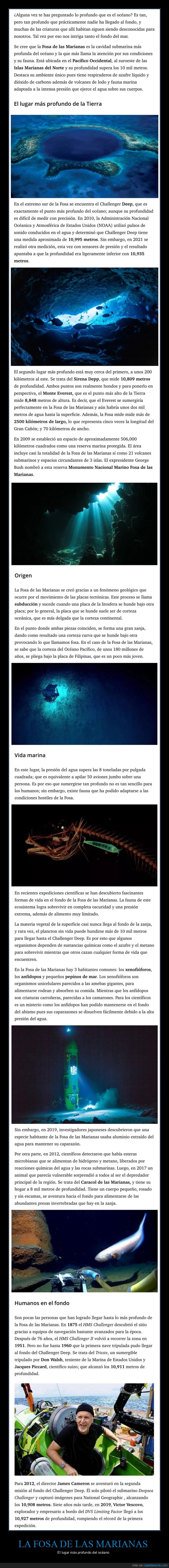 fosa de las marianas,profundo,océano
