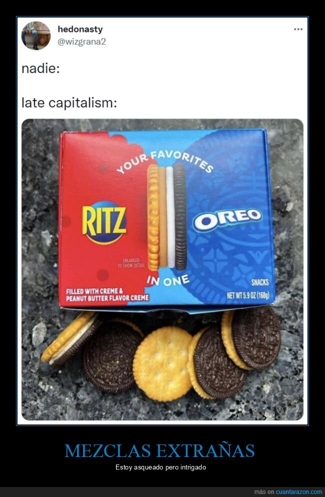 ritz,oreo,mezcla